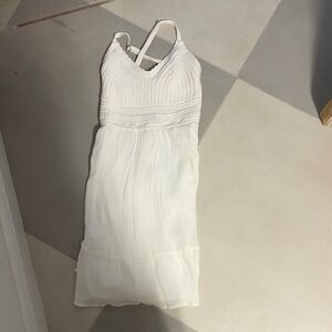 Hollister Strapless White Dress